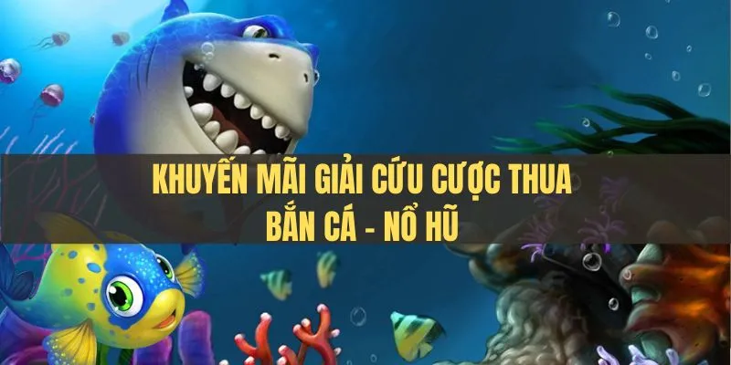 Ưu đãi giải cứu cược thua bắn cá - nổ hũ với giá trị %